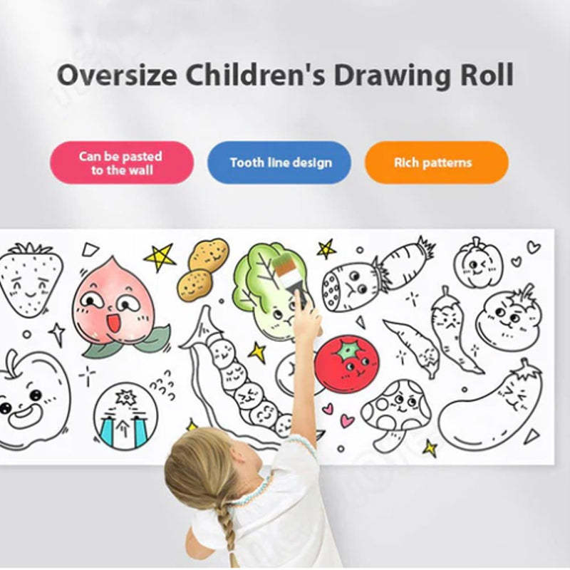 Children's Drawing Roll - Doodle Art