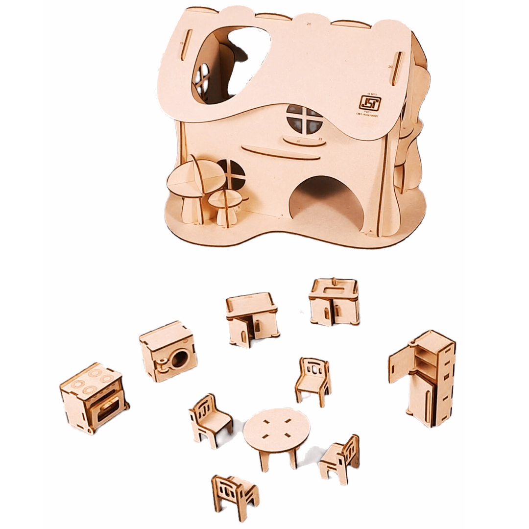Mushroom Doll House - Educational DIY STEM Learning