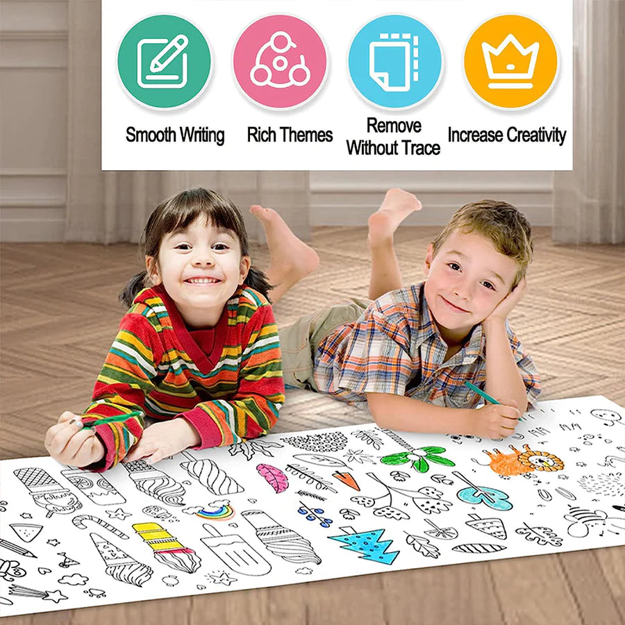 Children's Drawing Roll - Doodle Art