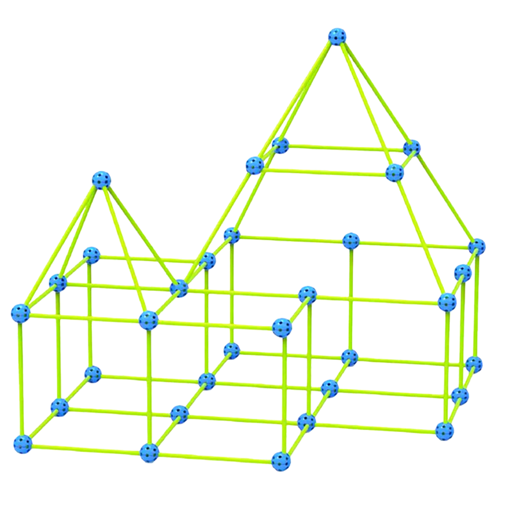 DIY Fort Construction Kit (85 Pieces)