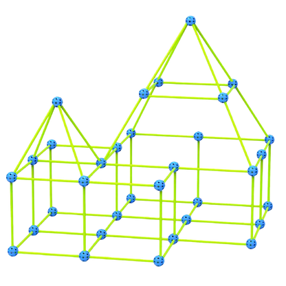 DIY Fort Construction Kit (85 Pieces)