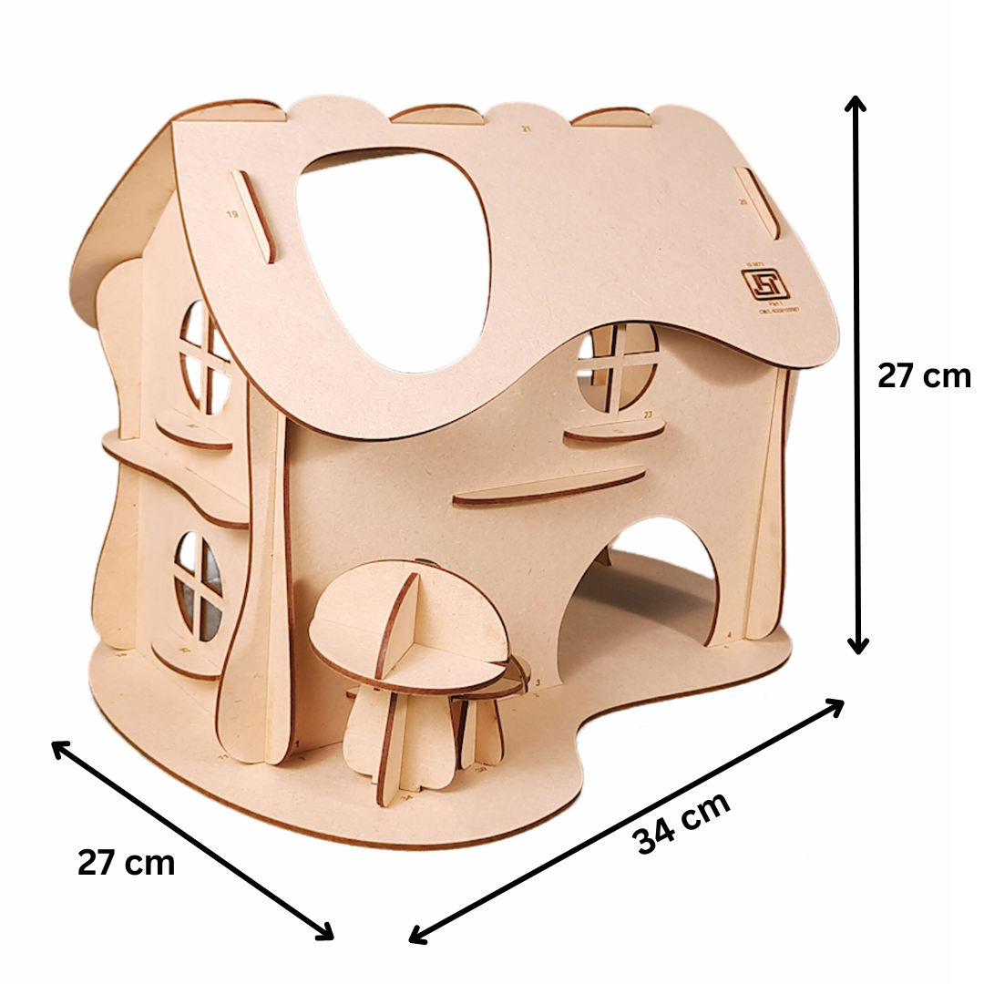 Mushroom Doll House - Educational DIY STEM Learning
