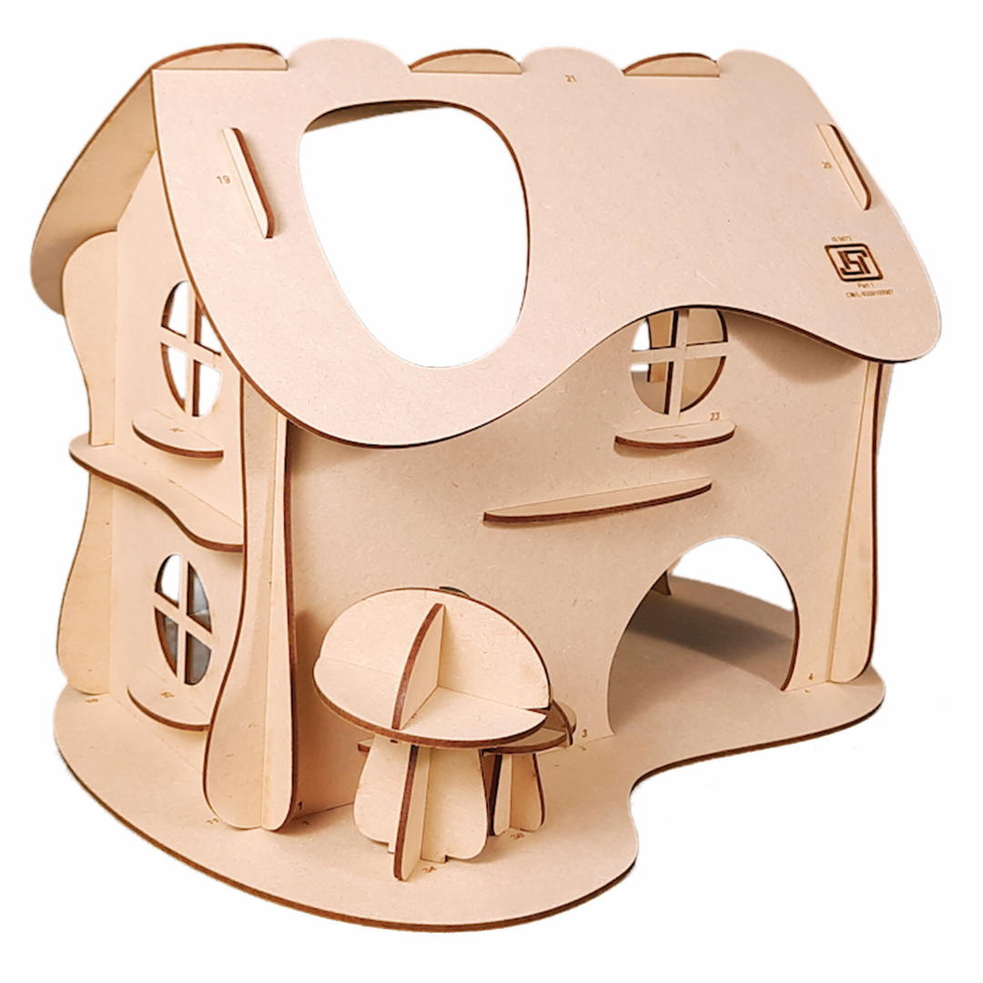 Mushroom Doll House - Educational DIY STEM Learning